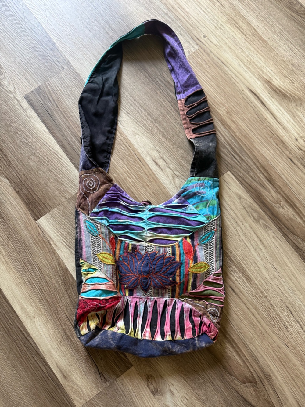 Handcrafted Multicolor Patchwork Boho Shoulder Bag